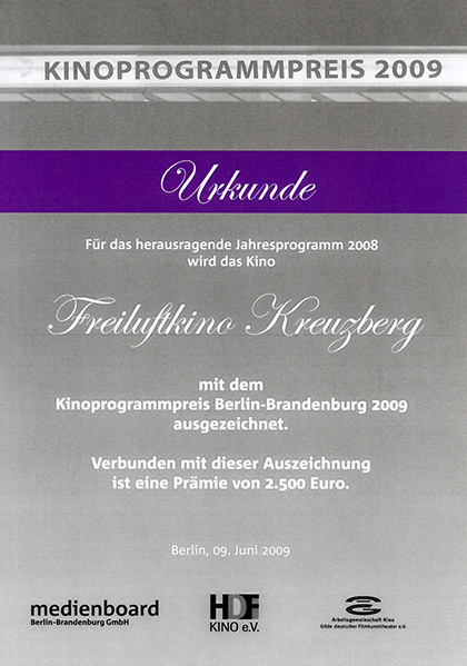 Programmpreis 2009